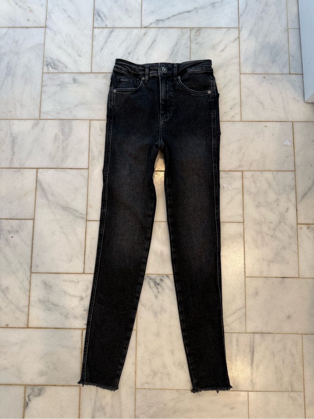 Free People skinny jeans (black denim)